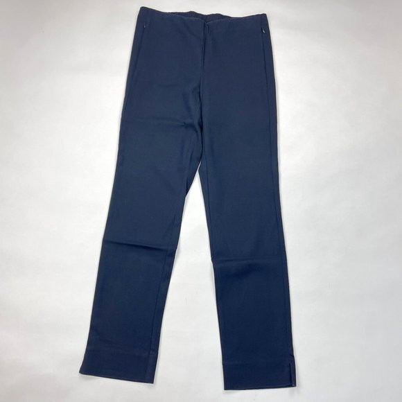 J Jill Essential Cotton Stretch Pants Women 10 Tall Elastic waist Pocket Pull-on - Picture 1 of 10